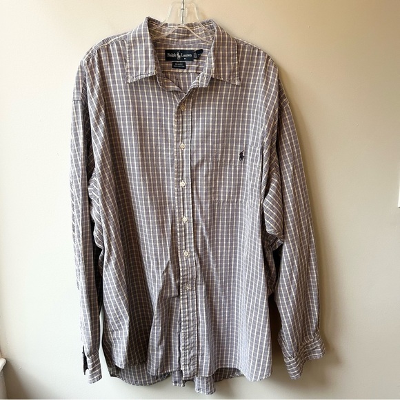 Ralph Lauren men’s Blaire plaid button down shirt - Picture 2 of 8